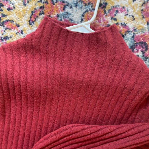 NWT Open Edit Knit Tunic Mockneck Sweater - Picture 3 of 5